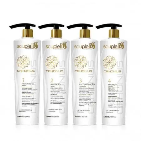 Professional Crhonus Capillary Schedule 4 Steps Treatment 4X500ml - Souple Liss 1