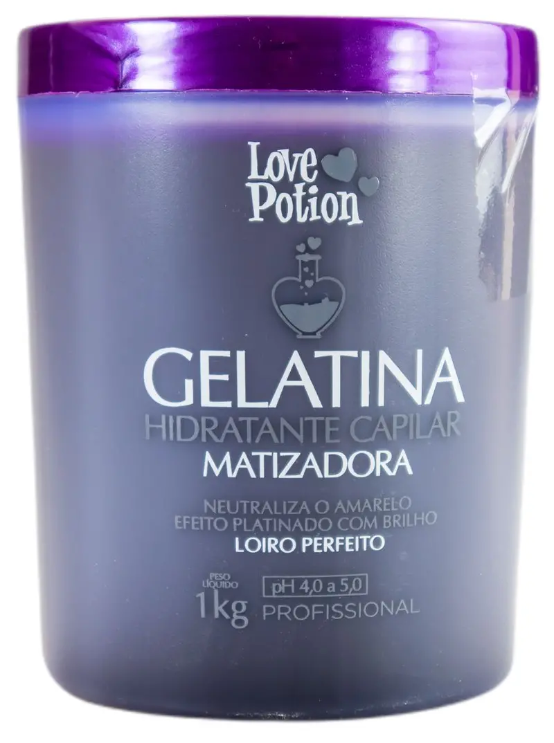 Professional Hair Moisturizer Jelly Blond Toning Gelatine Mask 1Kg - Love Potion 1