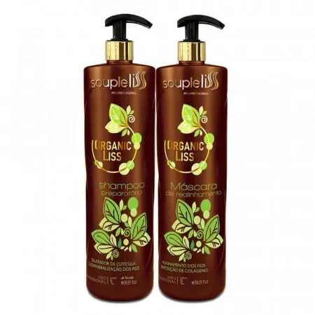 Professional Hair Realignment Organic Liss Progressive Brush 2X1l - Souple Liss 1