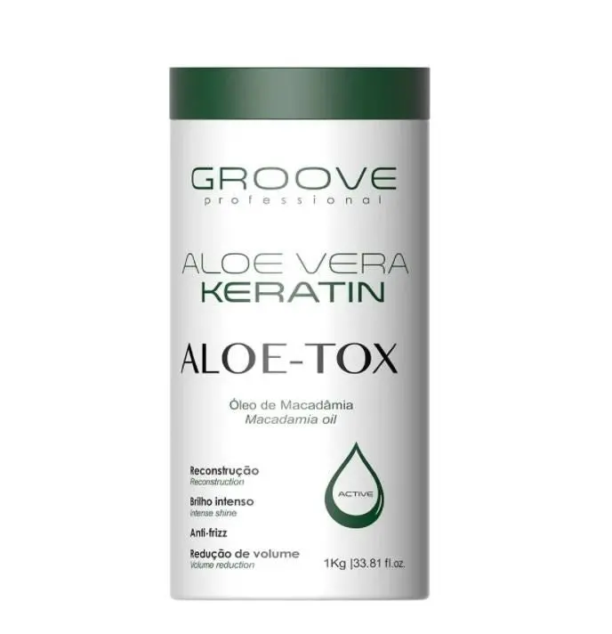 Professional Keratin Aloe Vera Macadamia Oil Reconstructor Aloe-Tox 1Kg - Groove 1