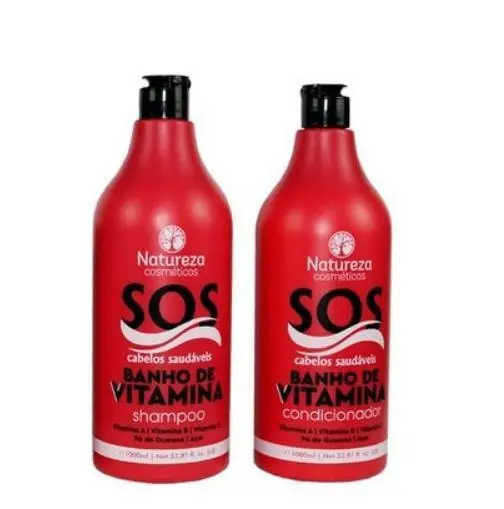 Professional Keratin Sos Bath Of Vitamins Healthy Hair Treatment 2X1l - Natureza 1