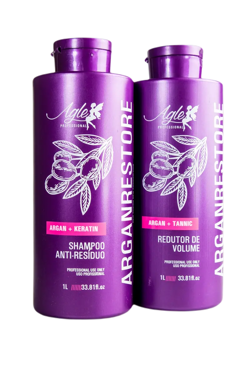 Professional Keratin Tannic Argan Restore Progressive Smoothing Kit 2X1l - Agle 1