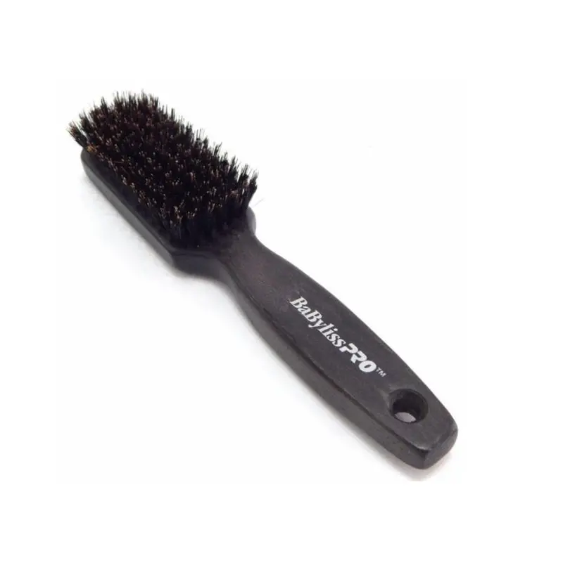 Professional Miracurl Pro Barber Wooden Natural Bristles Beard Brush - Babyliss 1