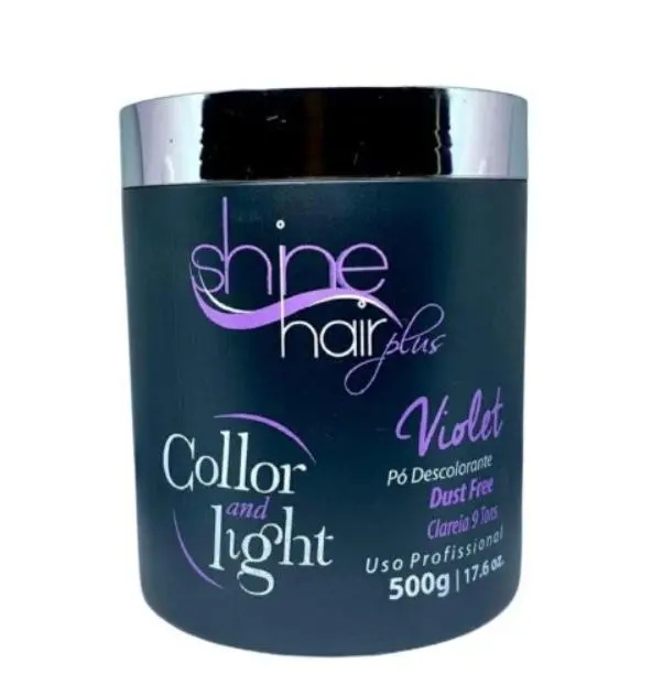Professional Shine 9 Tones Dust Free Violet Bleaching Powder 500G - Shine Hair 1