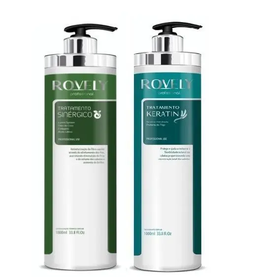 Professional Super Smooth Kit Keratin Treatment + Synergistic 2X1000ml - Rovely 1
