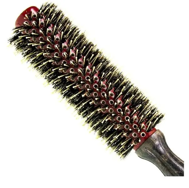 Professional Wooden Combing Natural Boar / Nylon Bristles Hair Brush W 0313 S - Evas 1