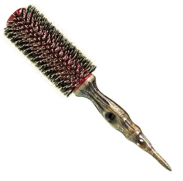 Professional Wooden Combing Natural Boar / Nylon Bristles Hair Brush W 0314 S - Evas 1