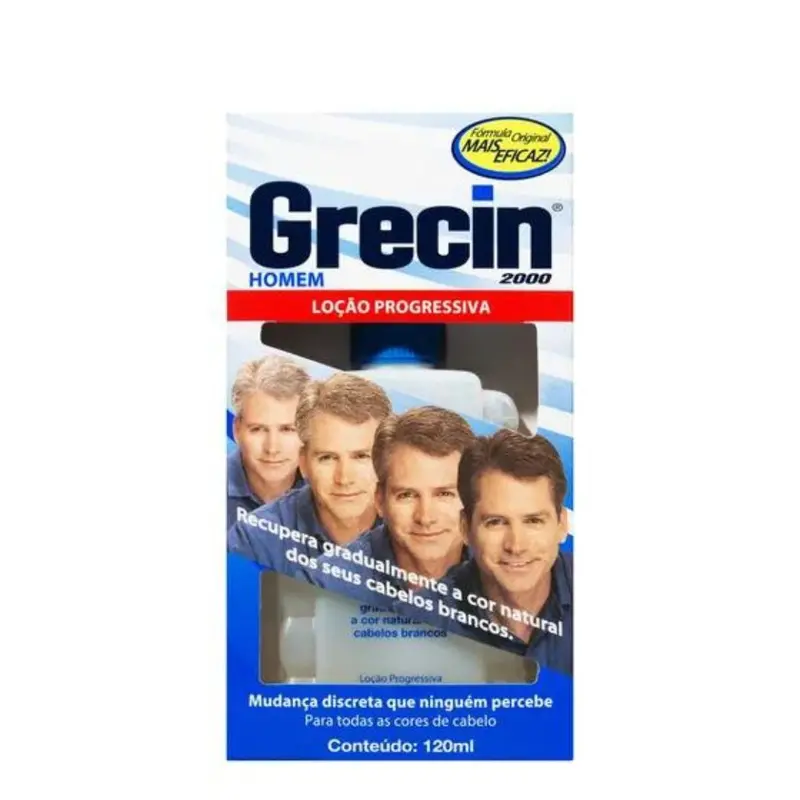 Progressive White Hair Color Treatment Toning Lotion For Men 120Ml Grecin 1