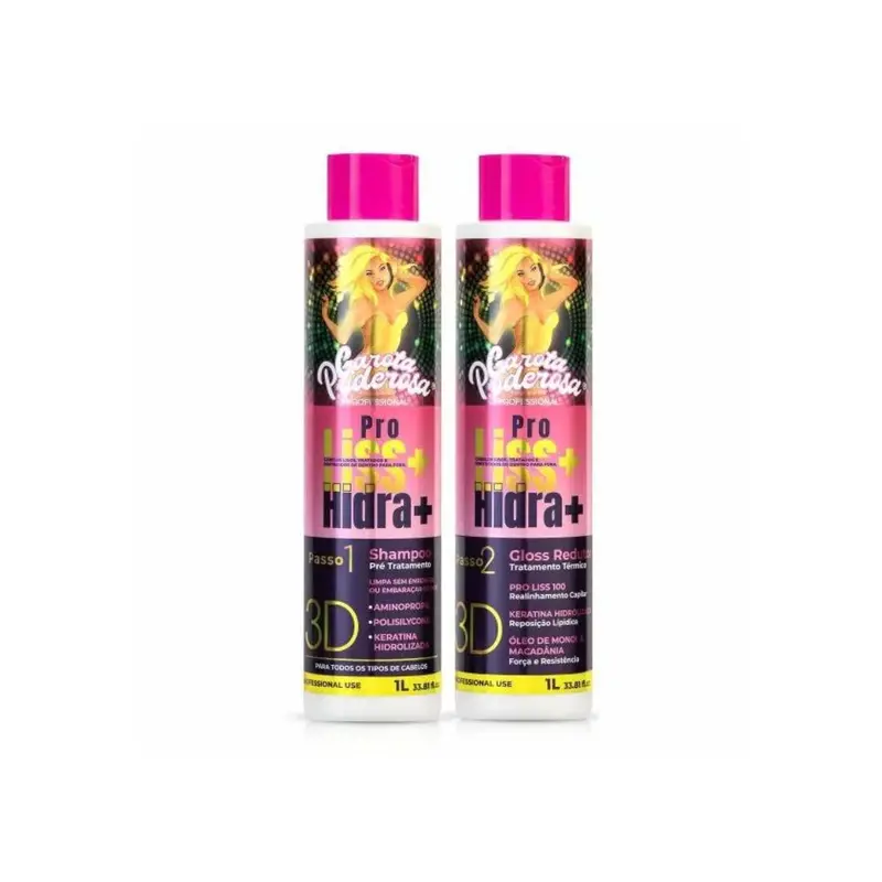 Proliss Hidra+ Progressive Brush Hair Volume Reducer Realignment Kit 2X1l 1