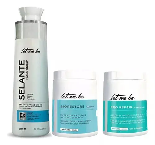 Prosalon Let Me Be Hair Sealant + Pro Repair Mask + Biorestore Masque Kit 1