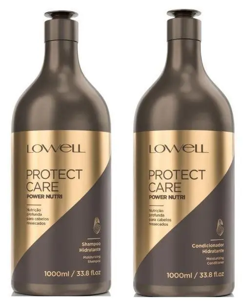 Protect Care Treatment Kit Shampoo And Conditioner Power Nutri 2X1000ml - Lowell 1
