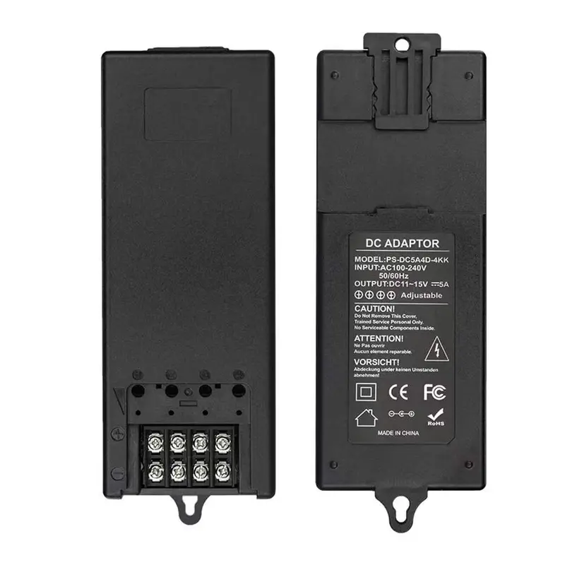 Ps-Dc5a4d-4Kk Ac To Dc 12V 5A Power Adapter For Cctv Camera Ul Listed 1