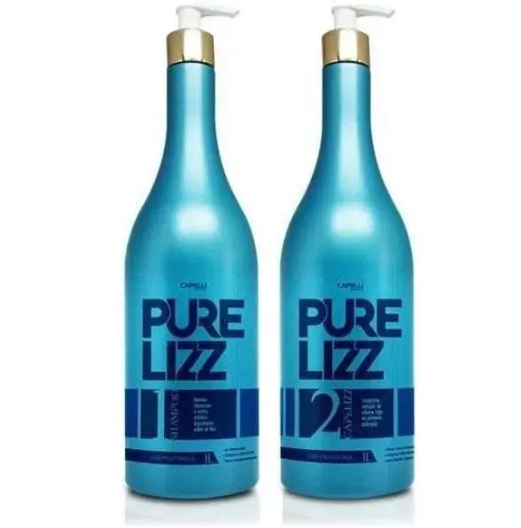 Pure Lizz Progressive Brush Hair Moisturizing Straightening Kit 2X1l - Capelli 1