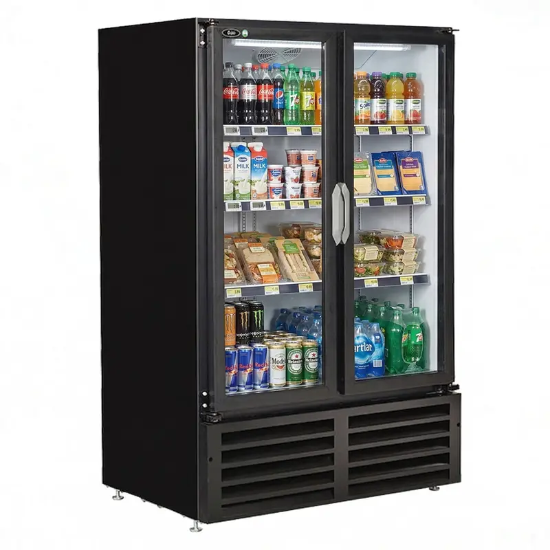 Qbd Low Profile Glass Door Mid Size Cooler Cd14-Hc 1