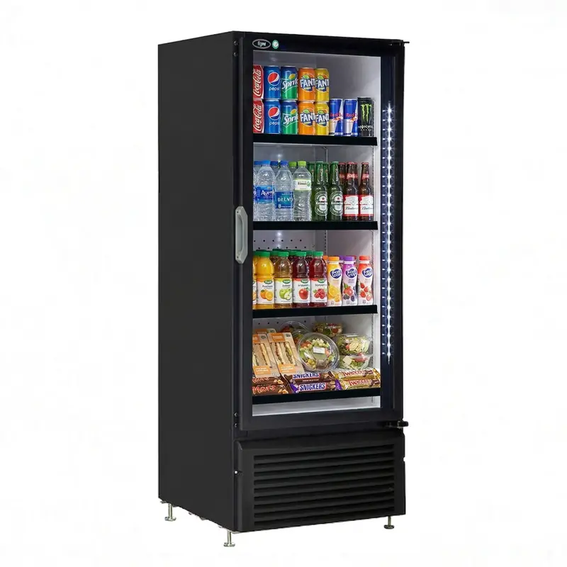 Qbd Single Glass Swing Door Mid Size Cooler Cd12-Hc 1