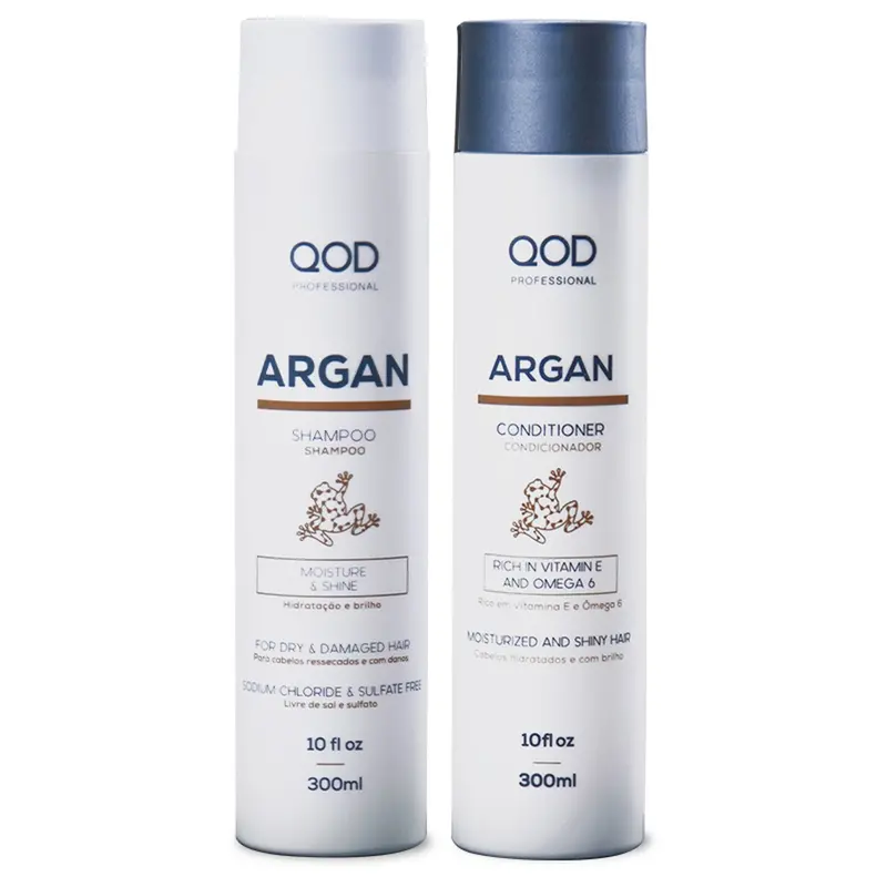 Qod Argan Pro Shampoo Conditioner Reconstruction Sealing Kit 2X300ml - Qod 1