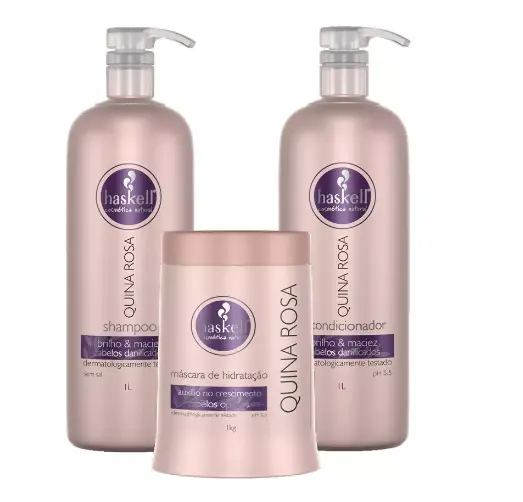 "Quina Rosa" Brazilian Hair Treatment Kit 3X1 - Haskell 1