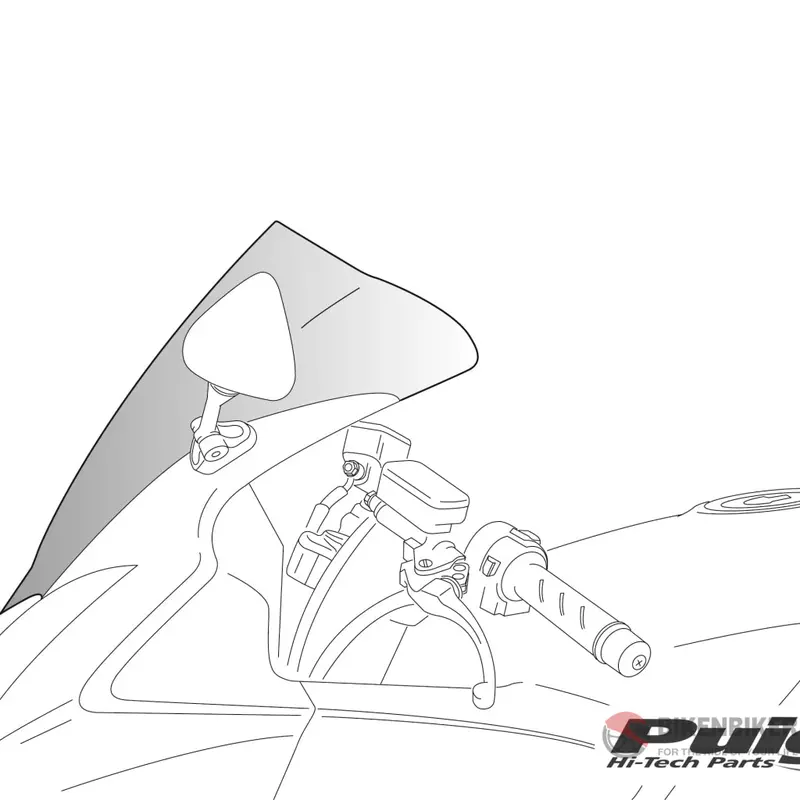 Racing Screen For Ducati 848 (2012-15) - Puig 1