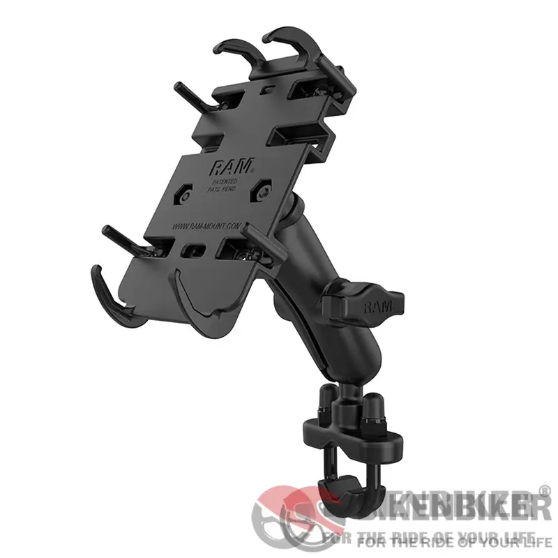 Ram® Mounts Quick-Grip™ Large Phone Mount With Handlebar U-Bolt Base 1