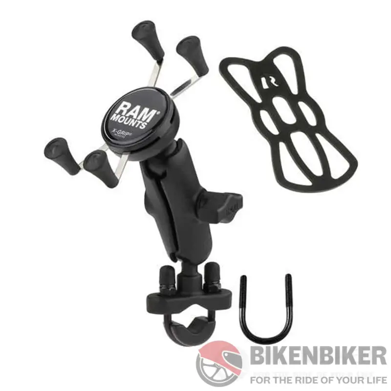 Ram Mounts X-Grip® Large Phone Mount With Handlebar U-Bolt Base 1