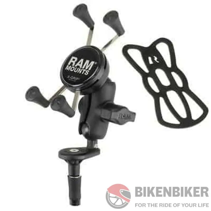 Ram Mounts X-Grip® Phone Holder With Motorcycle Fork Stem Base 1