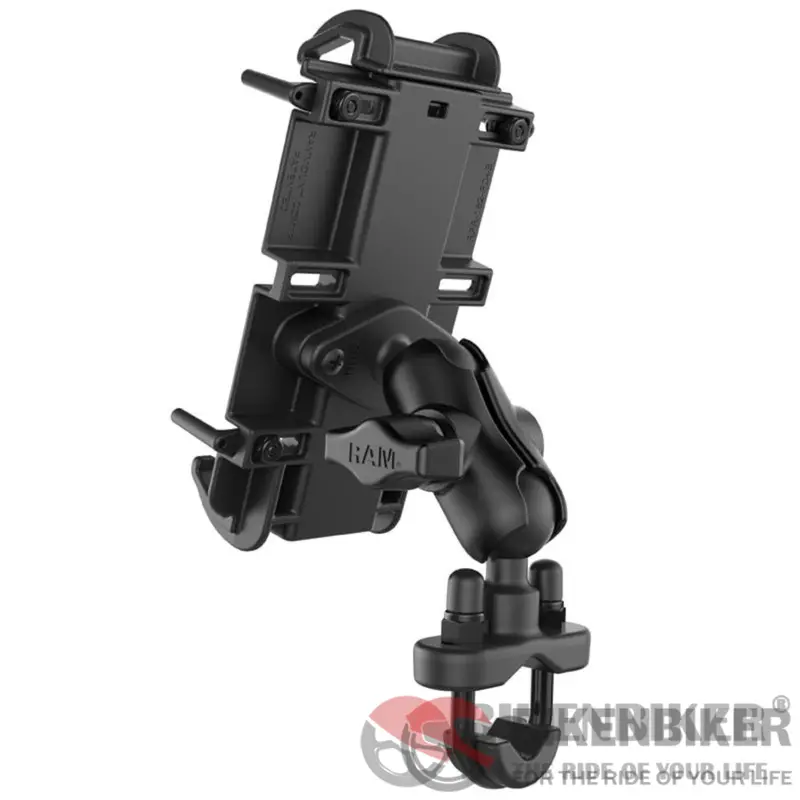 Ram® Quick-Grip™ Xl Phone Mount With Handlebar U-Bolt Base 1