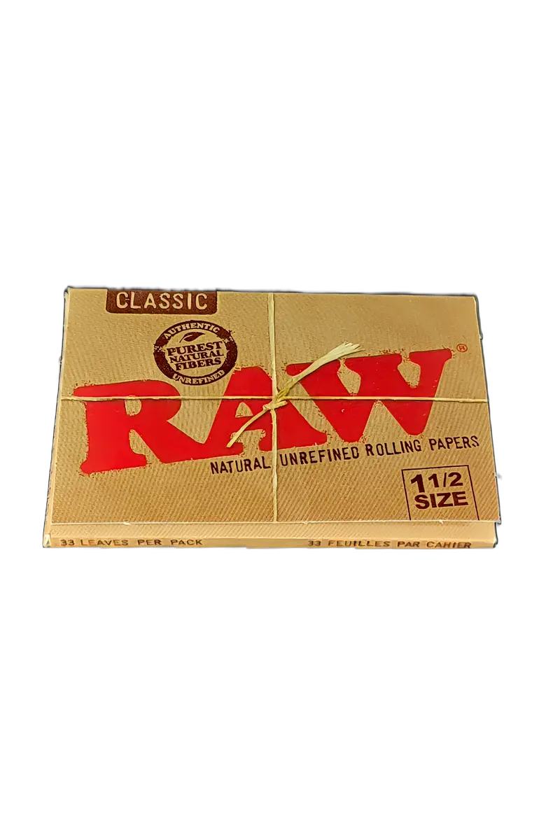 Raw - Natural Unrefined Rolling Papers (1.50) 1 1/2 Size 1