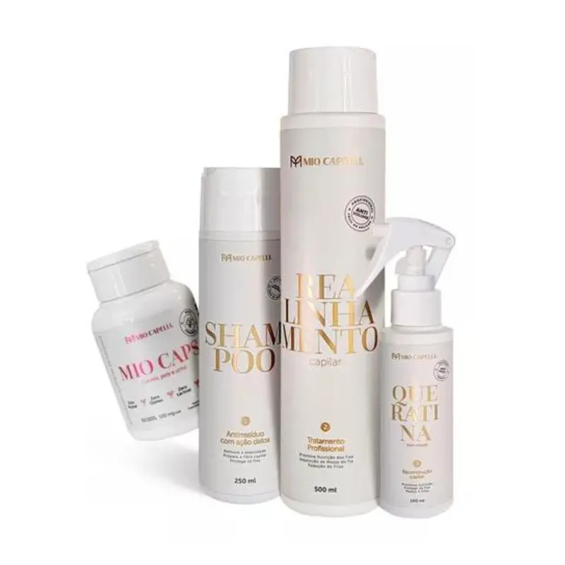 Realignment Progressive Brush Hair Straightening + Mio Caps Kit Mio Capelli 1