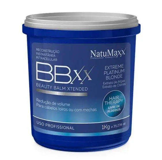 Reconstruction Beauty Balm Xtended Extreme Platinum Blonde Bbxx 1Kg - Natumaxx 1