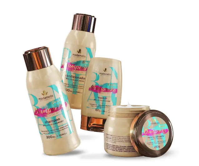 Recovery Kit Champagne Bath Glamorous Brightness 4 Products - Madamelis 1