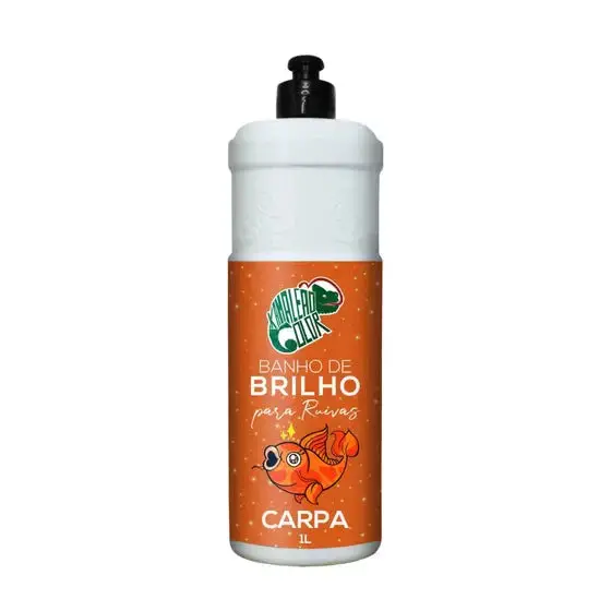 Red Hair Carpa Brightness Bath Shine Silkiness Treatment 1L - Kamaleão Color 1