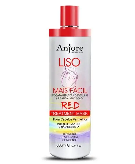 Red Hair Progressive Shower Smooths Intense Color Keratin Mask 300G - Anjore 1