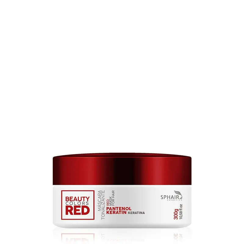 Red Hair Tinting Moisturizing Panthenol Keratin Treatment Mask 300G - Sphair 1