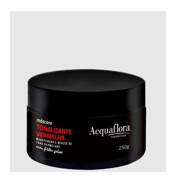 Red Tinting Color Maintenance Sunblock Protection Hair Mask 250G - Acquaflora 1