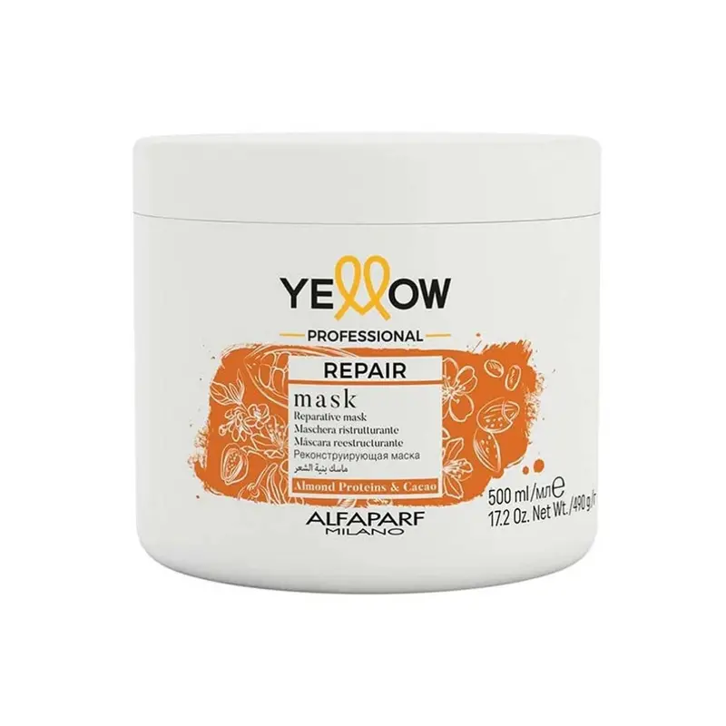 Repair Hair Mask Reconstruction Daily Care Treatment 500Ml Yellow 1
