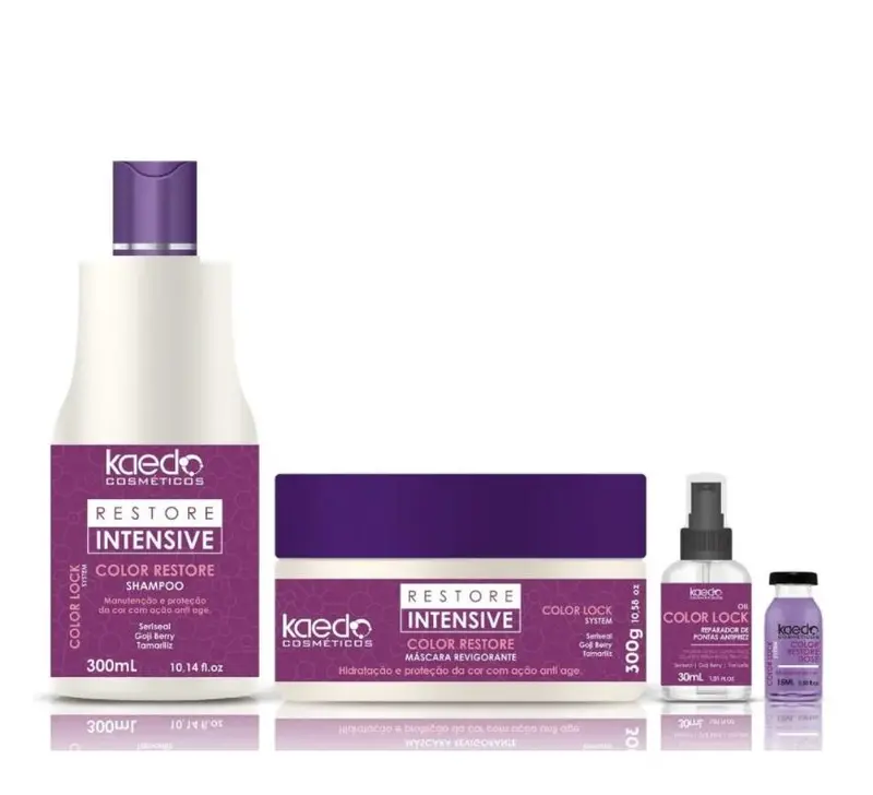 Restore Intensive Color Lock System Potection Maintenance Kit 4 Itens - Kaedo 1