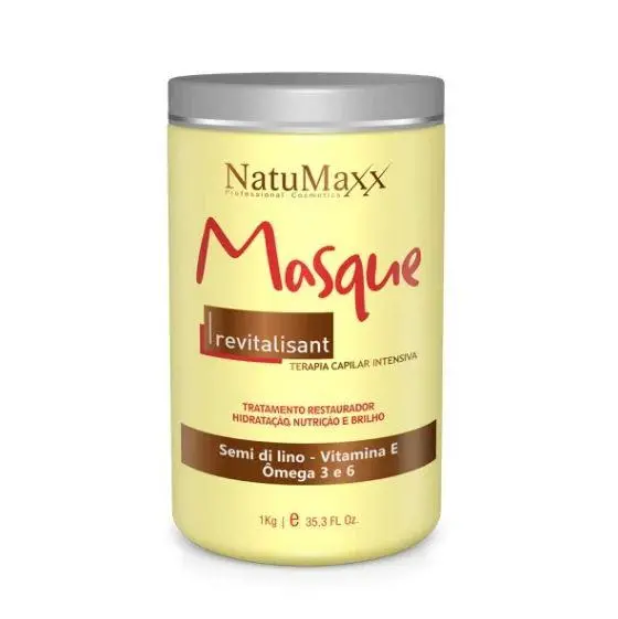 Revitalisant Semi Di Lino Omegas 3 & 6 Vitamin E Therapy Masque 1Kg - Natumaxx 1