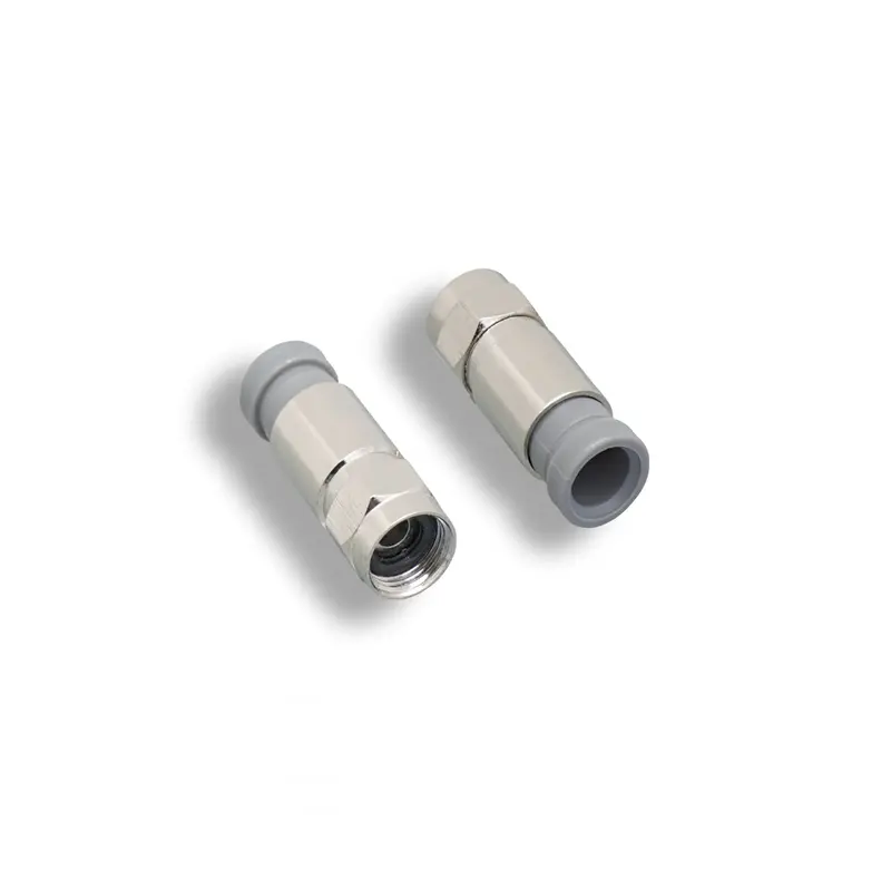 Rg-59 F-Type Compression Connectors Waterproof - Pack Of 10Pcs 1