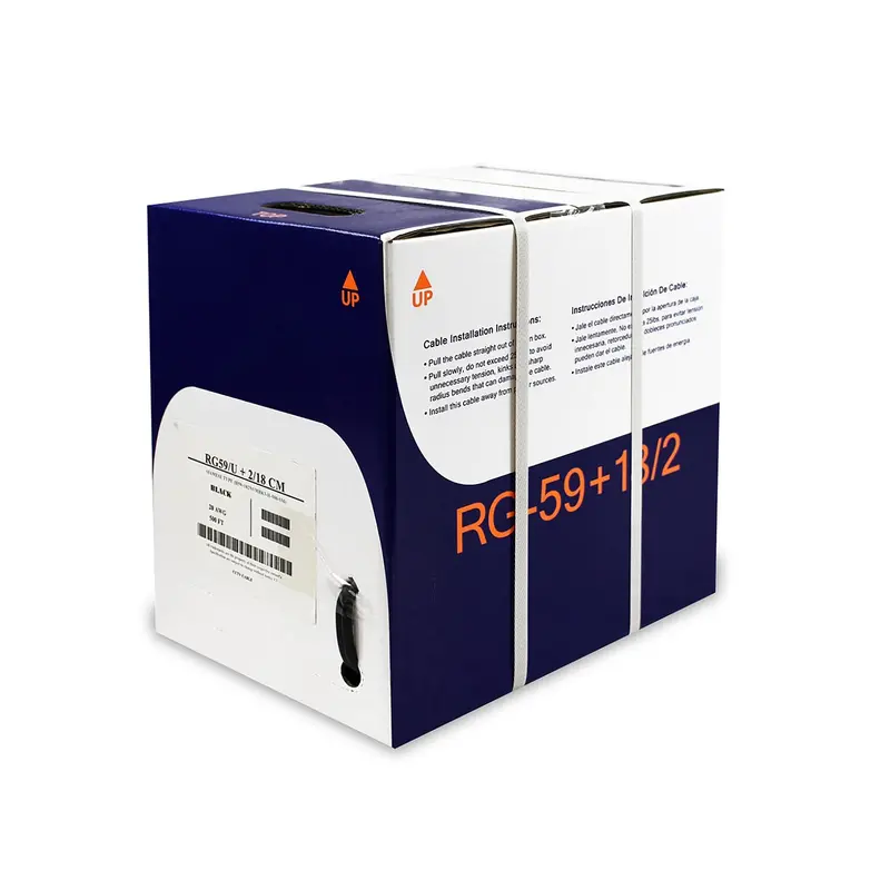 Rg59 Bc + 18Awg/2 Bc Power Cable Siamese Riser Cmr 1