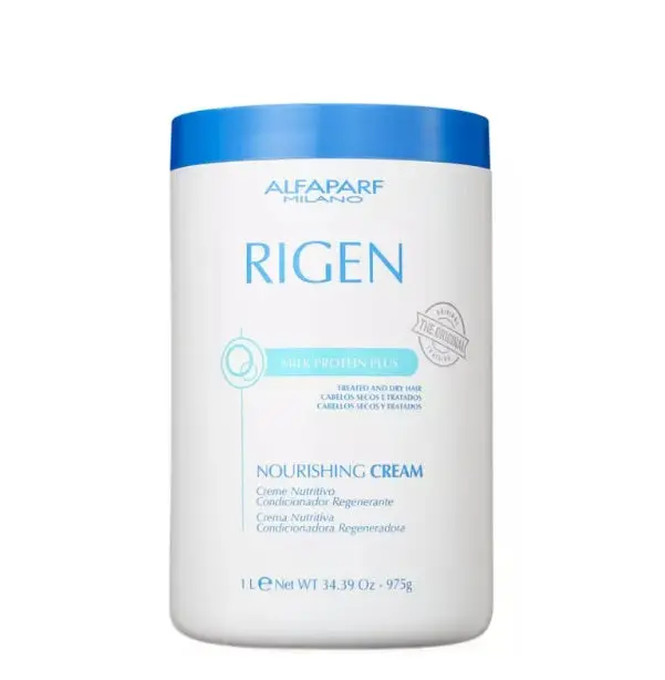 Rigen Nourishing Cream Milk Protein Dry Hair Treatment 1L - Alfaparf Milano 1