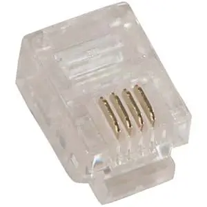 Rj11 (6P4c) Plug For Solid Round Wire 100Pk 1