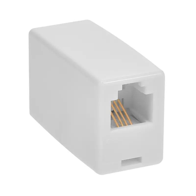 Rj11 Modular Inline Coupler Reverse White 1