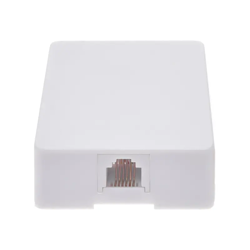 Rj12 Modular 6P6c 1 Port Surface Mount Box White 1