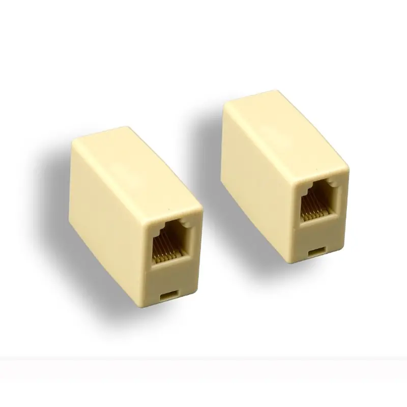 Rj12 Modular Inline Coupler Reverse Ivory 1