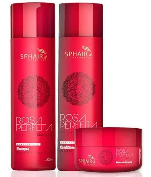 Rosa Perfeita Home Care Maintenance Hair Treatment Kit 3 Products - Sphair 1