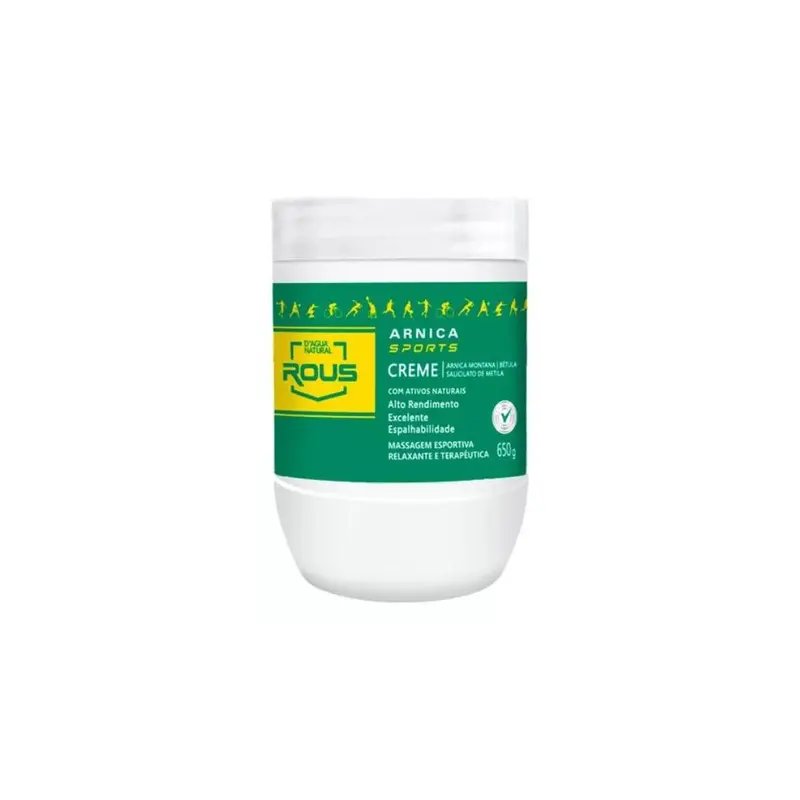 Rous Arnica Sport Massage Relaxing Therapeutic Body Cream 650G D'agua Natural 1