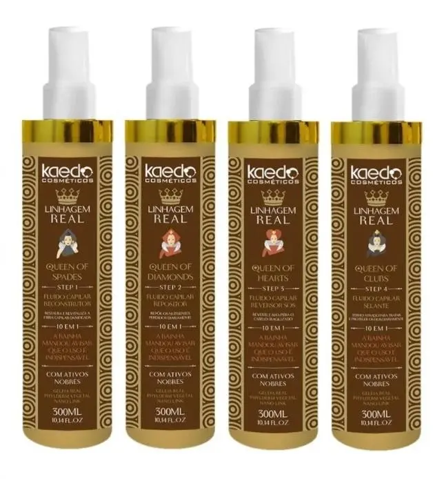 Royal Line Capillary Schedule 10 In 1 Noble Assets Treatment Kit 4X300ml - Kaedo 1