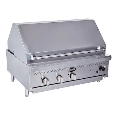 Royal Range 36'' Commercial Countertop Charbroiler  Ribt-36 1