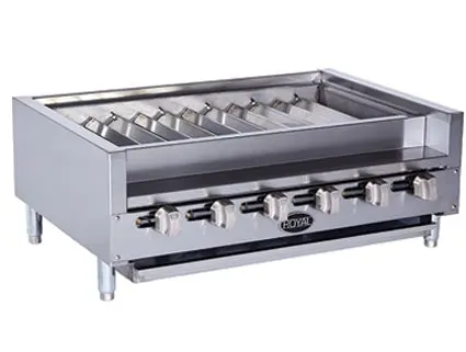 Royal Range 36″ Natural Gas Shish Kabob Broiler Rktb-36 1