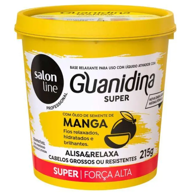 Salon Line Guanidine Mango Super Hair Strenght Relaxing Smoothing Cream 215G 1